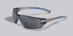 Radnor Cobalt Classic Series Safety Glasses With Charcoal Frame, Gray Anti-Fog Lens And Adjustable Temples