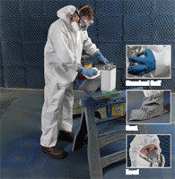 Radnor X-Large White Pro-2 Microporous Film Laminated To Spunbond Polypropylene Disposable Coveralls With Front Zipper Closure And Attached Hood And Boots