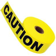 Radnor 3" X 1000' Yellow 2 Mil Barricade Tape "Caution"