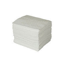 Radnor 15"  X 17" Heavy Weight Oil Sorbent Pads Perforated At 7 1/2" (100 Per Bale)