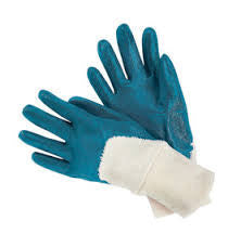 Radnor Large Heavy Weight Nitrile Palm Coated Jersey Lined Work Glove With Safety Cuff (144 Pair Per Case)