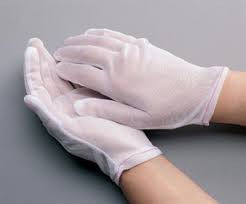 Radnor X-Large White Lint-Free 100% Nylon Cut And Sewn Two Piece Pattern Inspection Gloves With Rolled Hem Cuff