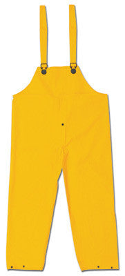 River City Garments Medium Yellow Wizard .28 mm Nylon And PVC Flame Resistant Bib Pants With Snap Fly Closure