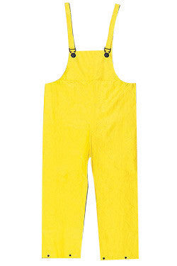 River City Garments 2X Yellow Wizard .28 mm Nylon And PVC Flame Resistant Bib Pants With Snap Fly Closure