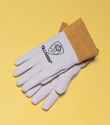 Tillman X-Large Top Grain Pearl Kidskin TIG Welders Gloves With Kevlar Stitching, Wing Thumb And 2" Cuff (Carded)