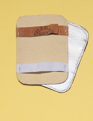 Tillman Silver And Tan Aluminized Rayon And Goldengard Unlined Heat Resistant Backhand Pad